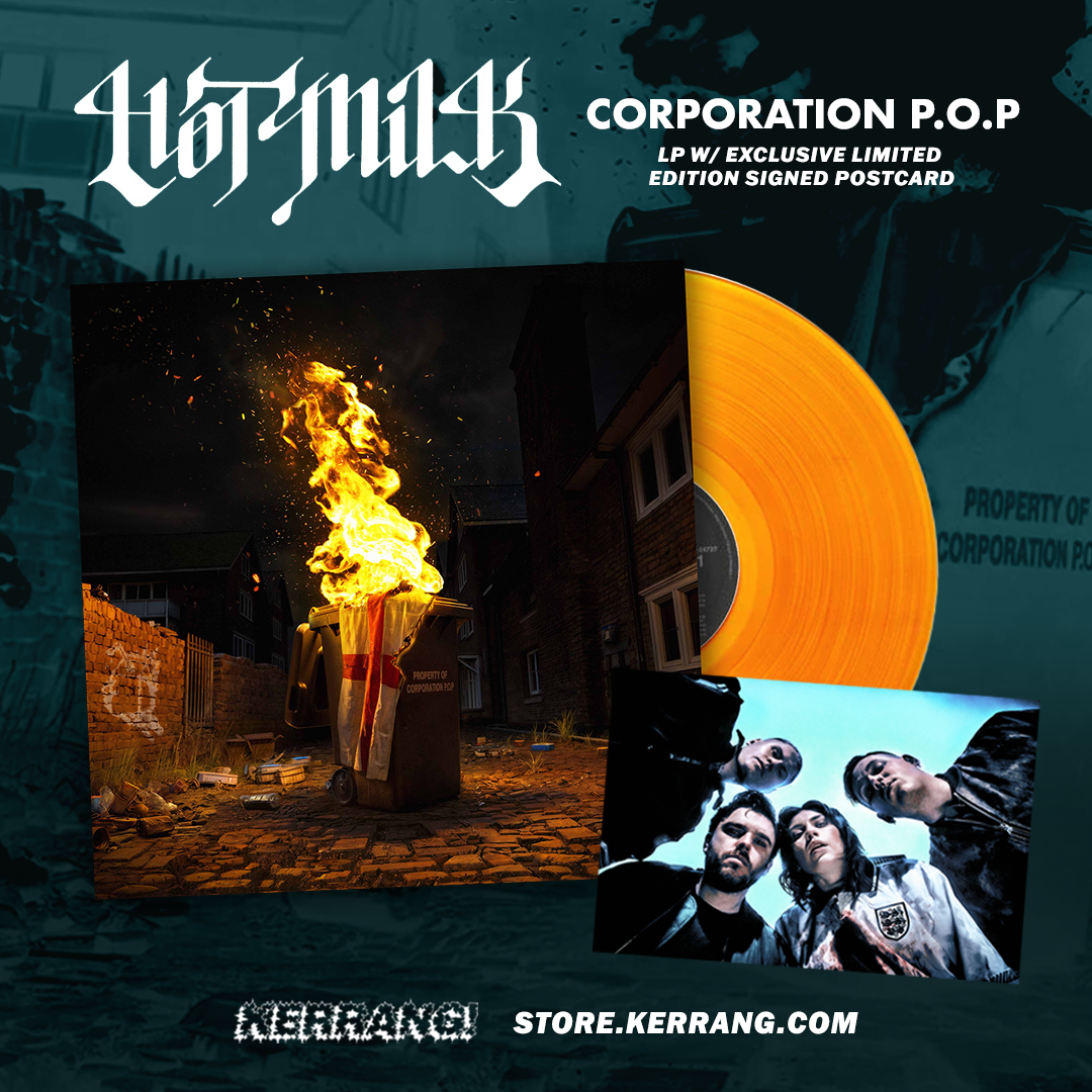 Hot Milk - Corporation P.O.P Salford Orange Vinyl w/ Very Limited Edition Signed Postcard