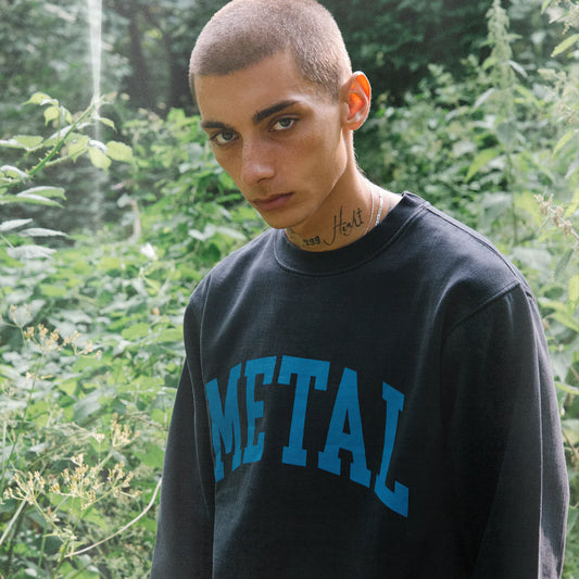 Acid Dye Metal Sweatshirt (Black)