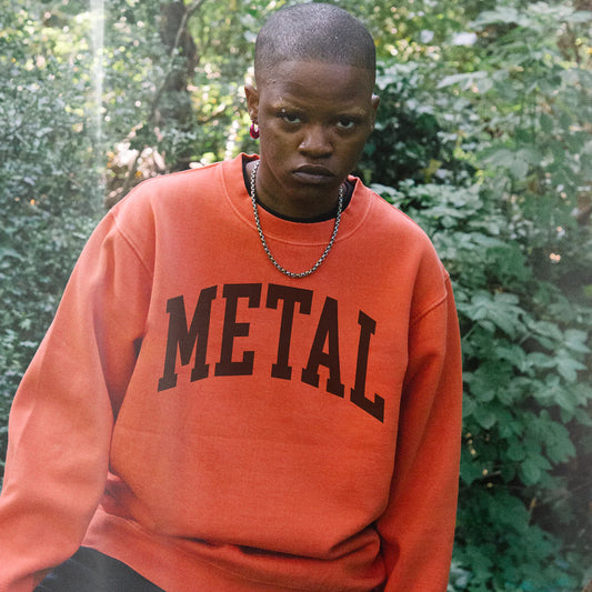 Acid Dye Metal Sweatshirt (Orange)