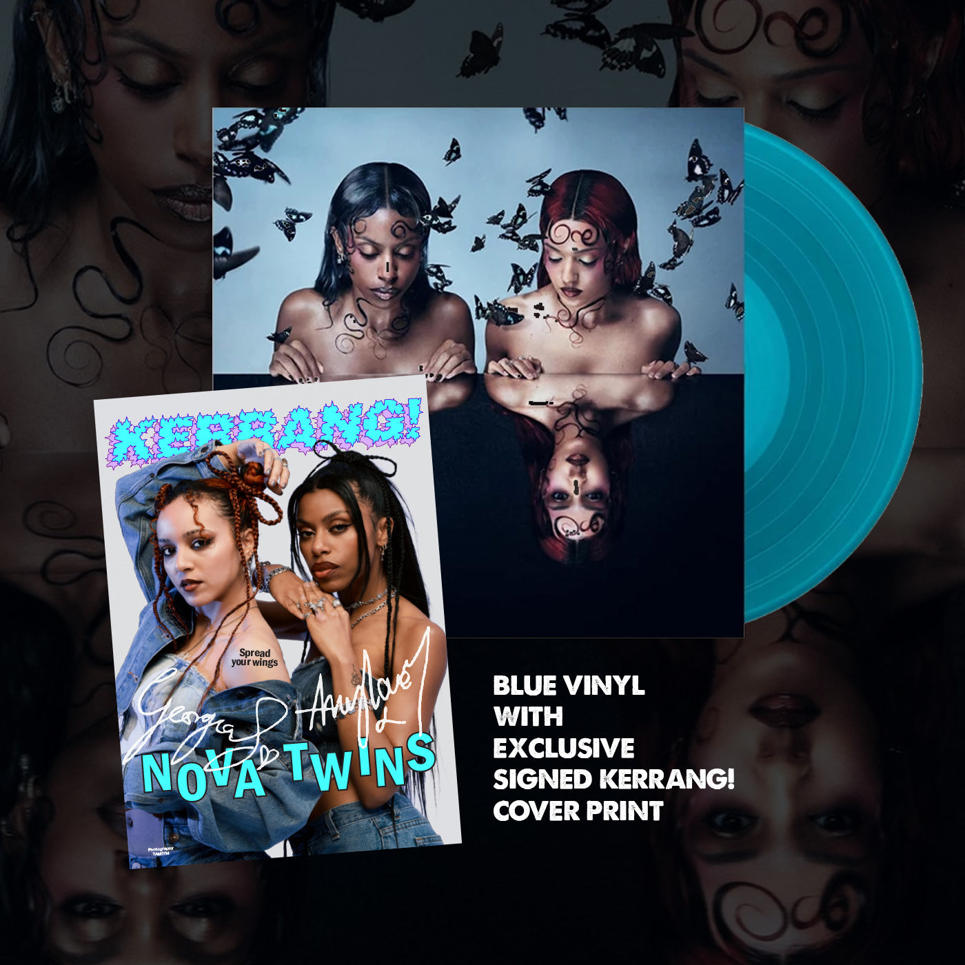 NOVA TWINS: PARASITES & BUTTERFLIES - LP w/ Signed Print