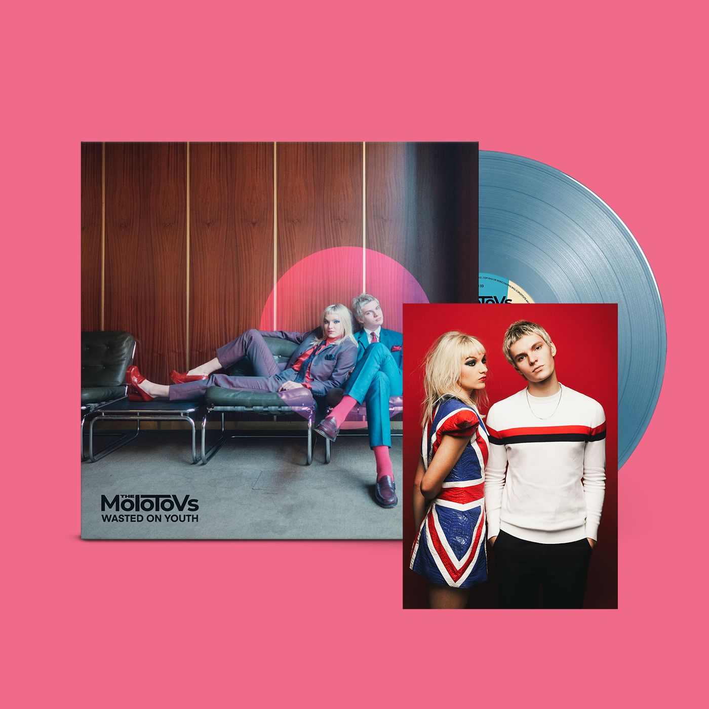 The Molotovs Wasted On Youth LP限定ジャケ The Molotovs - Wasted On Youth Vinyl (Blue) w/ Exclusive Kerrang
