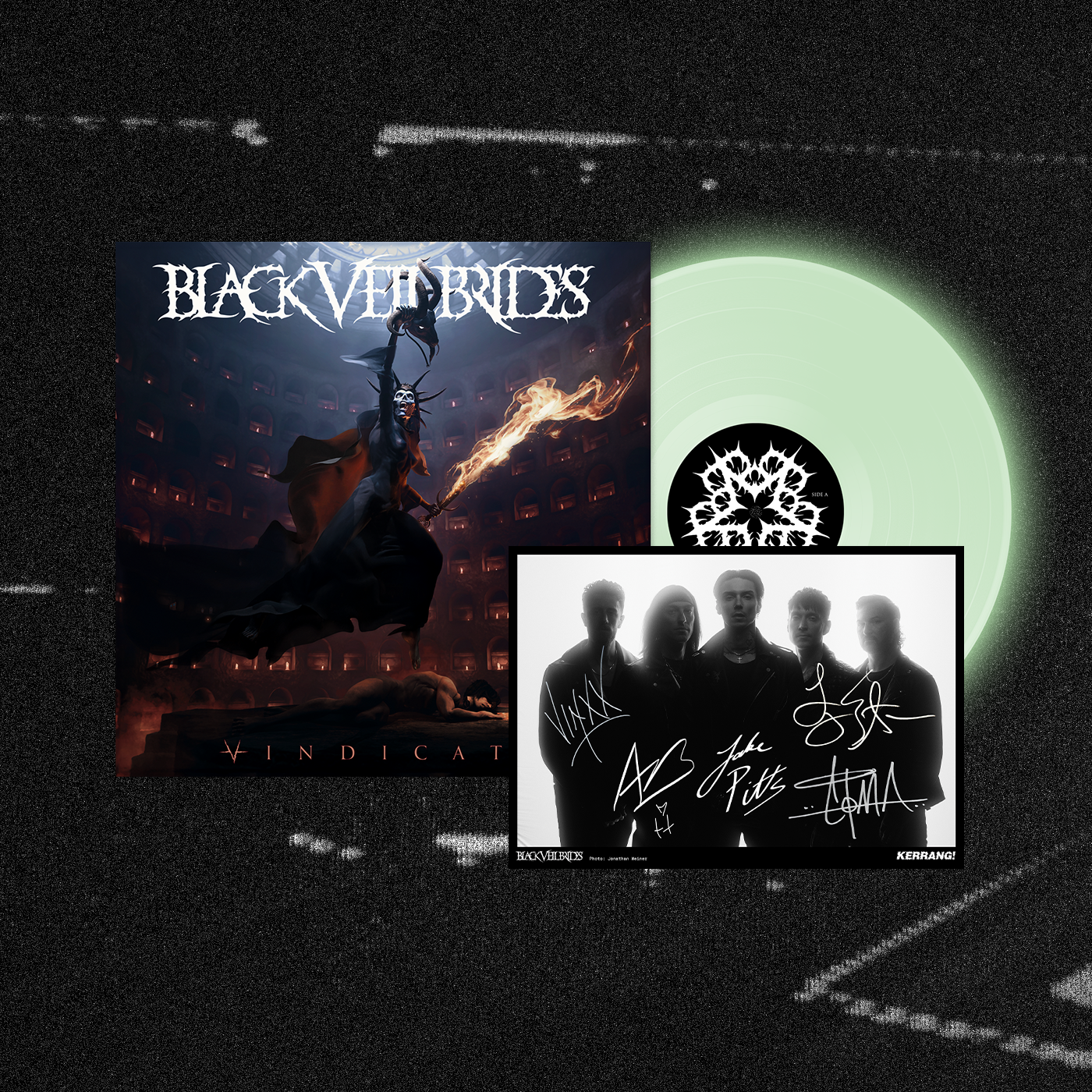 Kerrang! x Black Veil Brides Vindicate Bundle - UK Exclusive Vinyl + Signed Photo