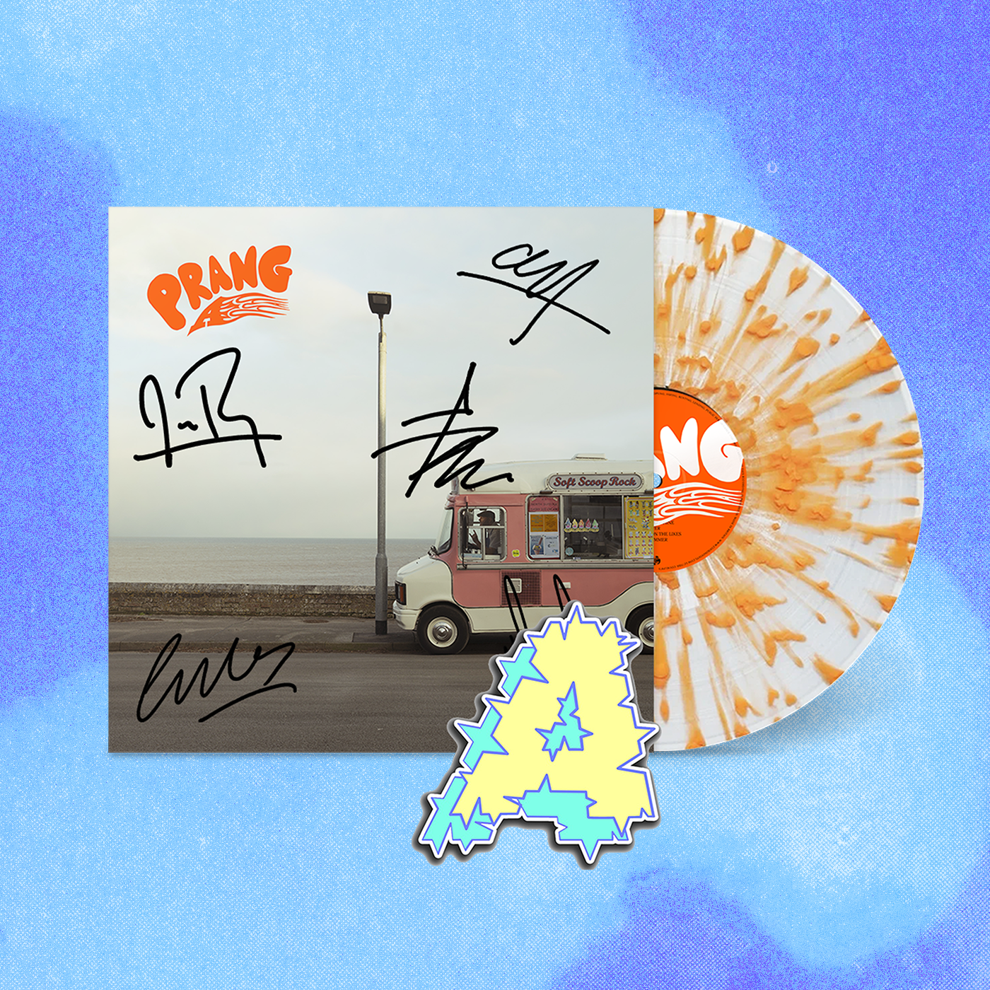 A – PRANG LP (Hand-Signed On Exclusive Orange Vinyl) w/ Limited-Edition Kerrang! x A Sticker