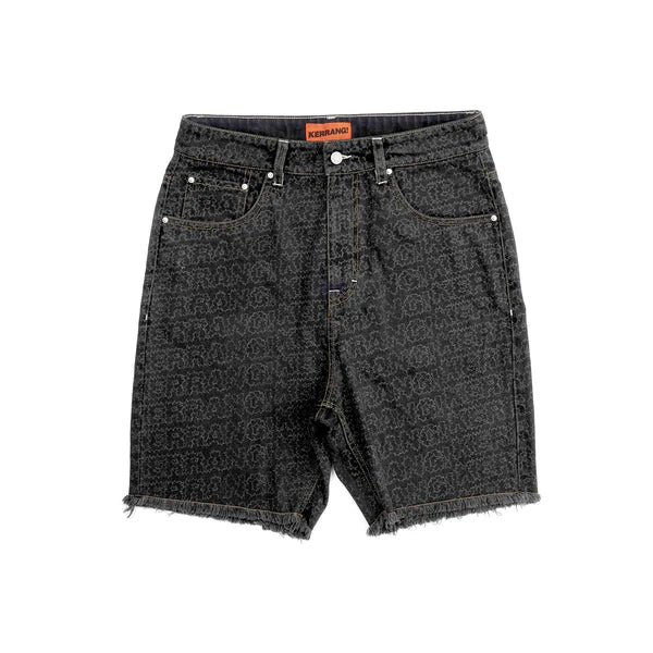 Kerrang! Denim Shorts (Black)