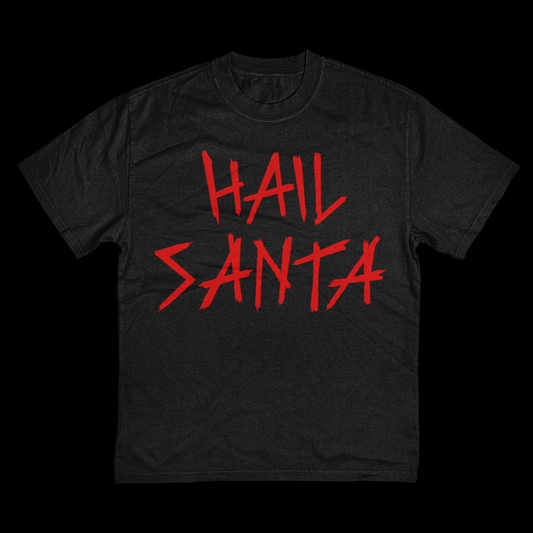 HAIL SANTA T-SHIRT (BLACK)