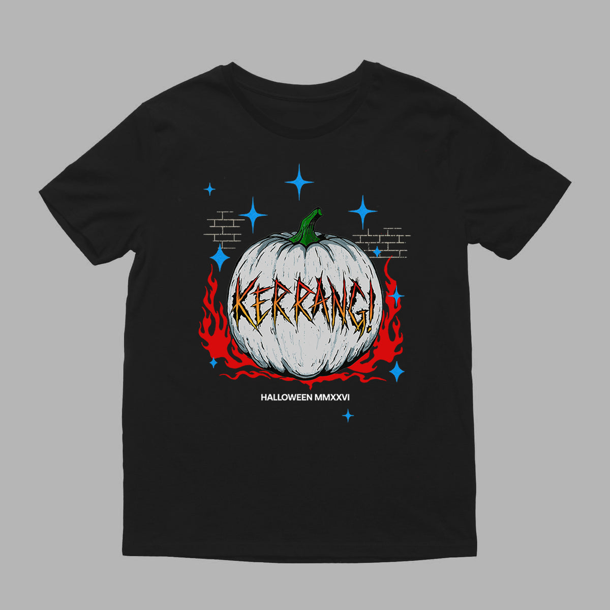 K! Pumpkin Black T-Shirt