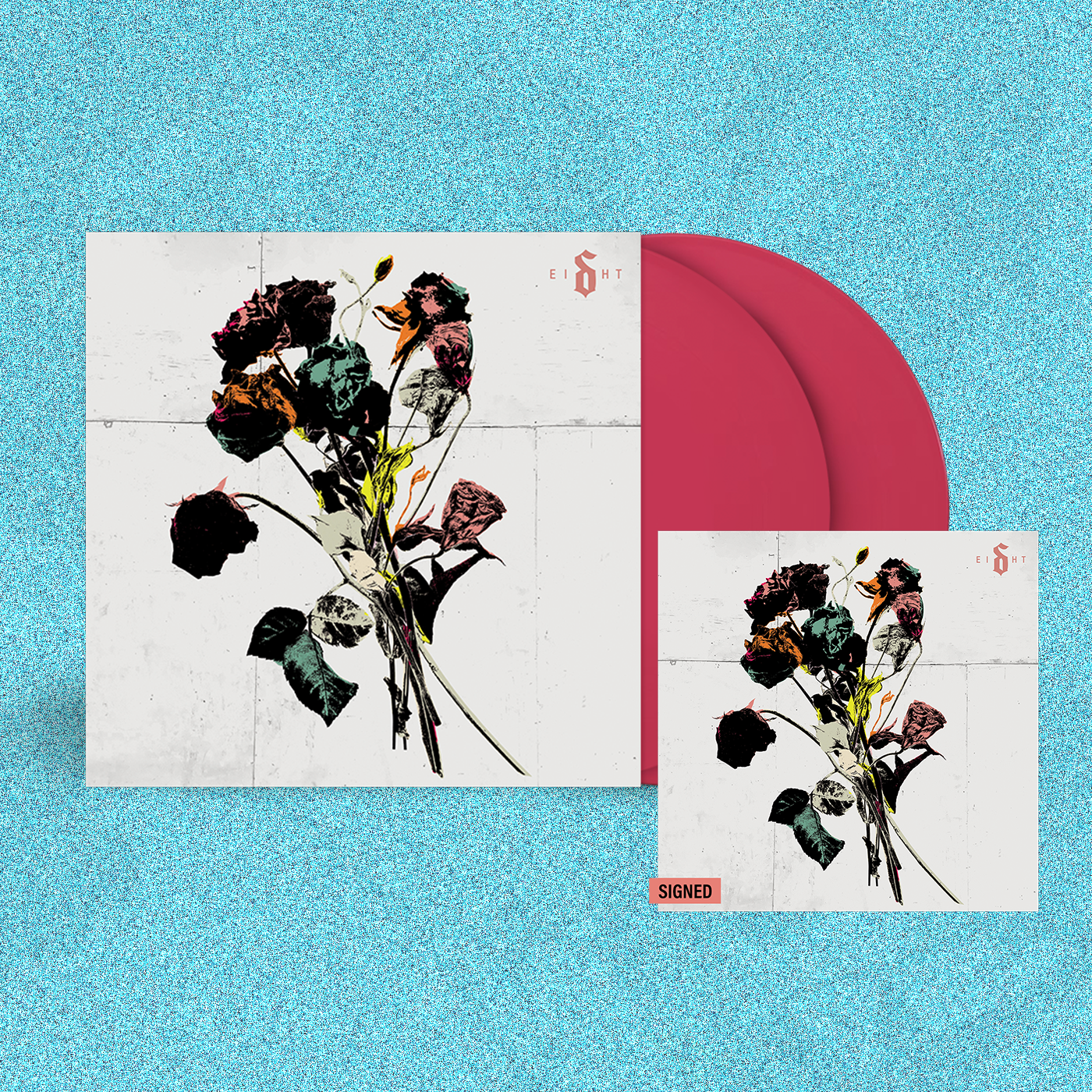 Shinedown EI8HT LP (UK Exclusive Magenta) w/ Hand Signed Art Card