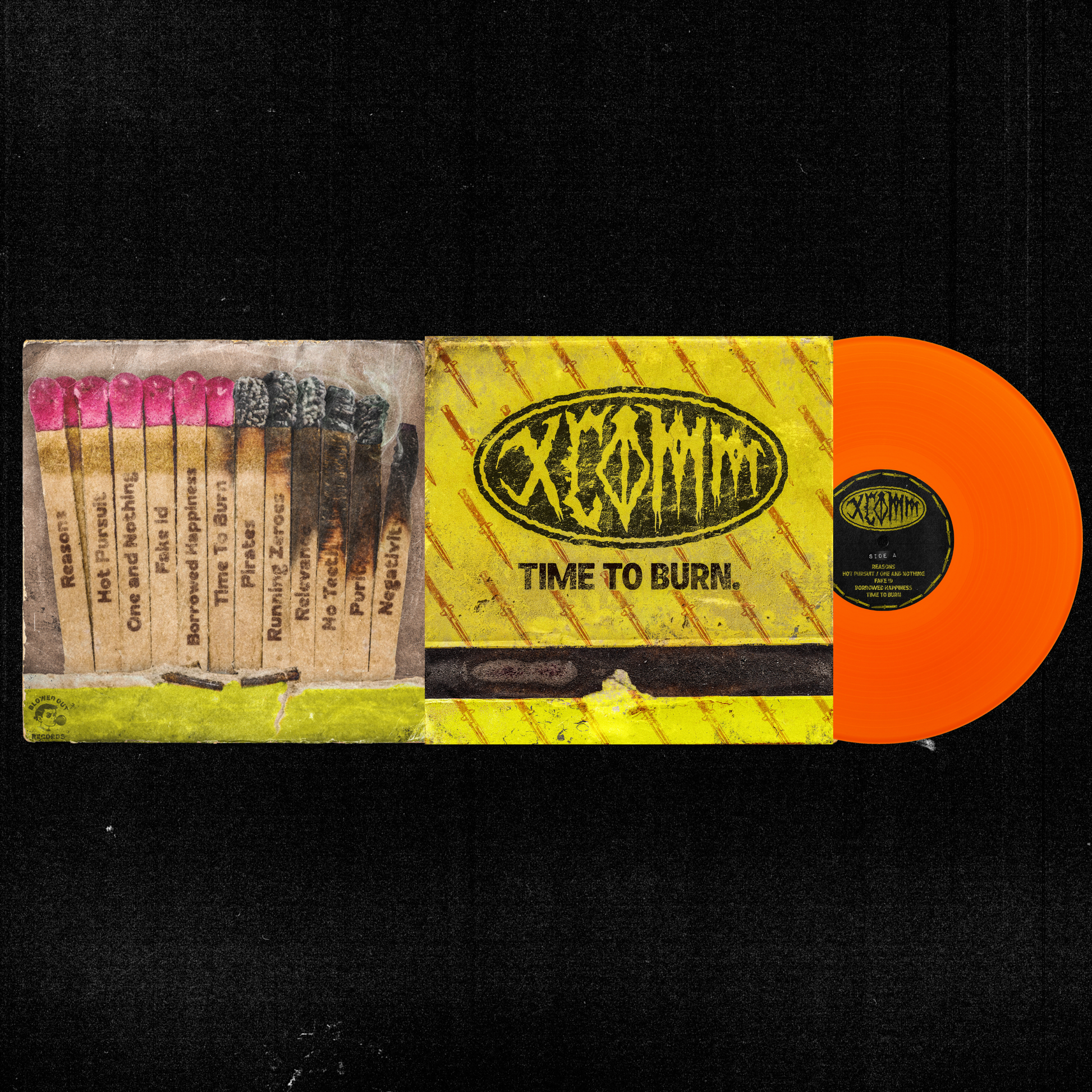 XCOMM - TIME TO BURN LP (KERRANG! EXCLUSIVE LIMITED EDITION ORANGE CRU