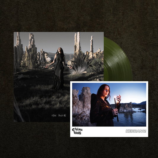 Chelsea Wolfe – The Dark - Forest Green Vinyl and Hand-Signed Postcard